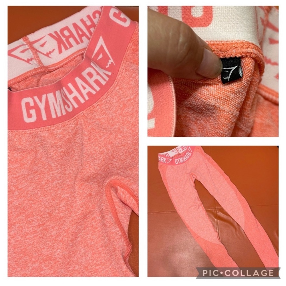 Gymshark Flex leggings in peach coral XXS/XS